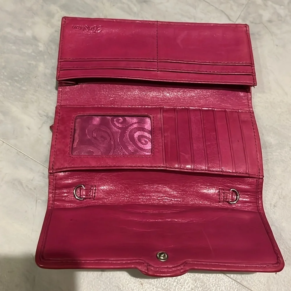 Brighton   Wallet  trifold   Dark, pink   light fuchsia  10 card slots ID holder